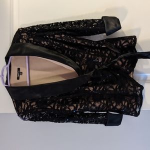 Sequin 3/4 Length Jacket